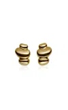 Sauer 18k Yellow Gold Pebbles Earrings