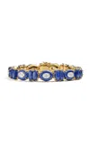 Sauer Vitra 18k Yellow Gold Lapis; Diamond Bracelet In Blue