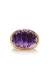 Sauer Yam 18k Yellow Gold Amethyst Ring In Purple