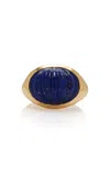 Sauer Yam 18k Yellow Gold Lapis Ring In Blue