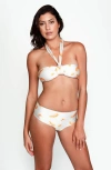 Sauipe Bianca Strapless Bikini Top In Ginkgo Ivory In White