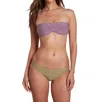 Sauipe Brigitte Underwire Bikini Top With Removable Straps Lurex In Lilac In Blue