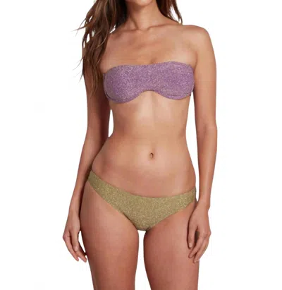 Sauipe Brigitte Underwire Bikini Top With Removable Straps Lurex In Lilac In Blue