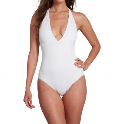 Sauipe Debby Halter One Piece Swimsuit In White