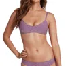 Sauipe Elise Bralette Bikini Top In Glittered Lurex In Lilac In Blue