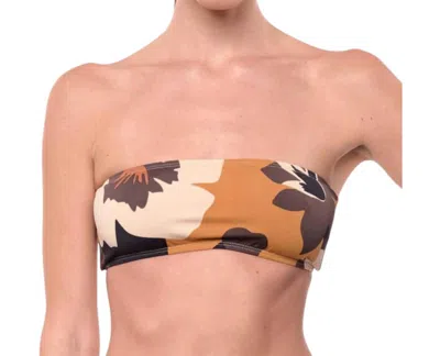 Sauipe Giovanna Bandeau Bikini Top In Floral Print In Multi