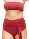 Sauipe Giovanna High Waisted Bottom In Terracotta In Brown