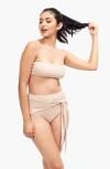 Sauipe Giovanna Strapless Bikini Top In Camel