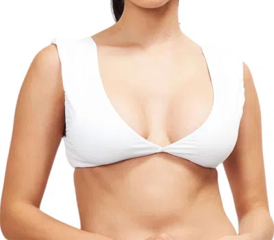 SAUIPE JENNA BIKINI TOP IN WHITE