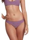 Sauipe Jenna Classic Brief Bikini Bottom Lurex In Lilac In Blue