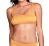 Sauipe Julia Bikini Top Ribbed In Gold In Gold