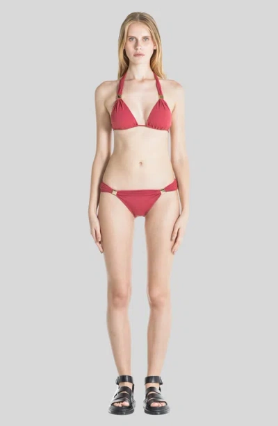 Sauipe Nina Classic Brief Bikini Bottom In Terracotta