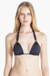 Sauipe Nina Halter Bikini Top With Pads In Black
