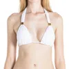 Sauipe Nina Halter Bikini Top With Pads In White In White