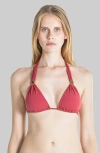 Sauipe Nina Halter Bikini Top With Pads In Terracotta