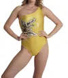 Sauipe One Shoulder One Piece Swimsuit In Becky In Multi