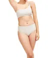 Sauipe Serena One Shoulder Bikini Top In Platinum In Silver