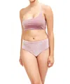 Sauipe Serena One Shoulder Bikini Top In Velvet In Multi