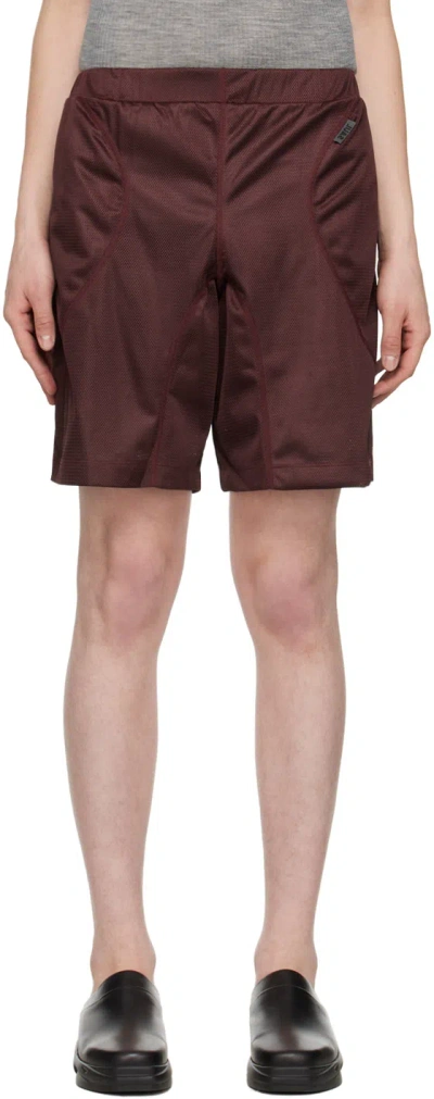 Saul Nash Red Basketball Shorts In Bordeaux