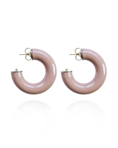 Saule Label Saulė Label Alba Earrings In Pink