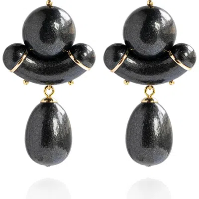 Saule Label Saulė Label Aria Earrings In Black