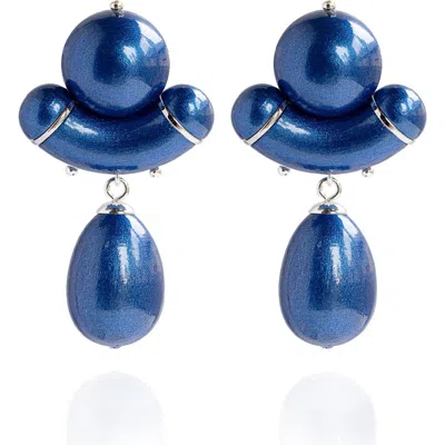 Saule Label Saulė Label Aria Earrings In Blue