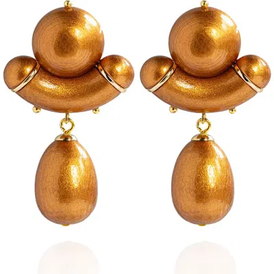Saule Label Saulė Label Aria Earrings In Gold