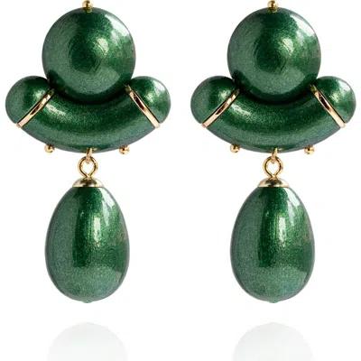 Saule Label Saulė Label Aria Earrings In Green