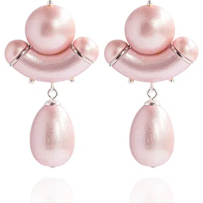 Saule Label Saulė Label Aria Earrings In Pink