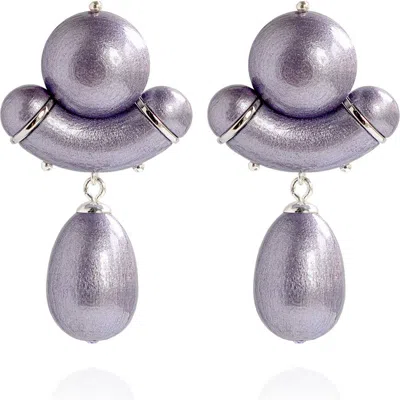 Saule Label Saulė Label Aria Earrings In Purple