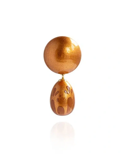 Saule Label Saulė Label Calista Brooch In Brown