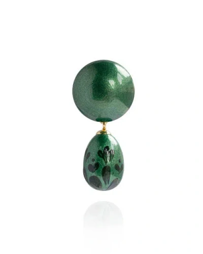 Saule Label Saulė Label Calista Brooch In Green