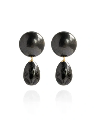 Saule Label Saulė Label Calista Earrings In Black