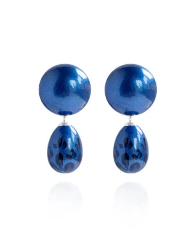 Saule Label Saulė Label Calista Earrings In Blue