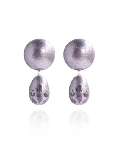 Saule Label Saulė Label Calista Earrings In Purple