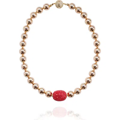 Saule Label Saulė Label Cassia Necklace In Yellow
