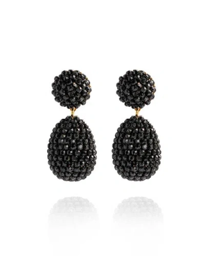 Saule Label Saulė Label Clio Earrings In Black