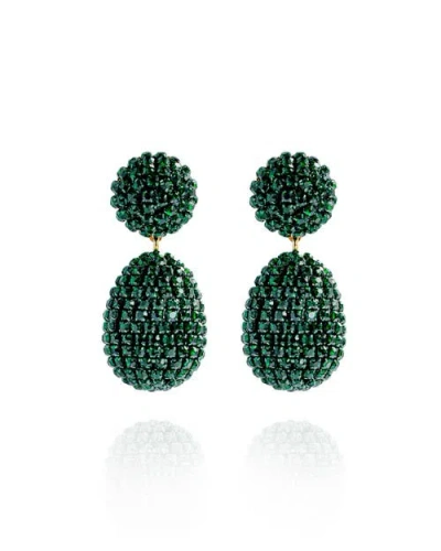 Saule Label Saulė Label Clio Earrings In Green