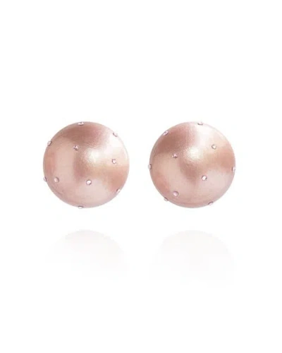 Saule Label Saulė Label Gaia Crystal Mini Earrings In White