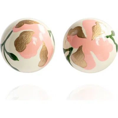 Saule Label Saulė Label Gaia Floral Jumbo Earrings In Multi