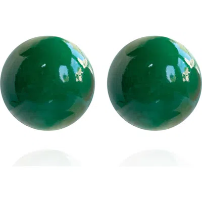 Saule Label Saulė Label Gaia Midi Earrings In Green