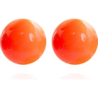 Saule Label Saulė Label Gaia Midi Earrings In Orange