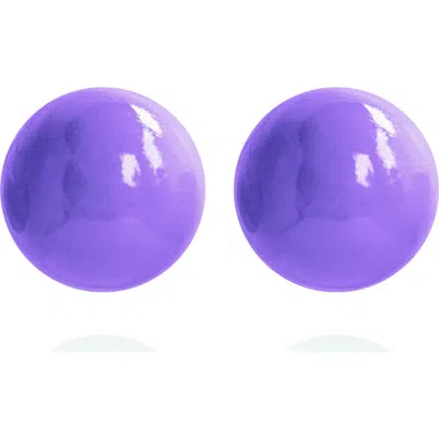Saule Label Saulė Label Gaia Midi Earrings In Purple