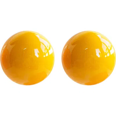 Saule Label Saulė Label Gaia Midi Earrings In Yellow