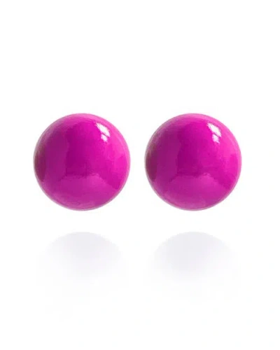Saule Label Saulė Label Gaia Mini Earrings In Purple