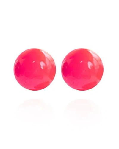 Saule Label Saulė Label Gaia Mini Earrings In Red