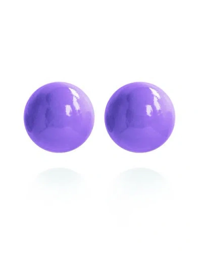 Saule Label Saulė Label Gaia Mini Earrings In Purple
