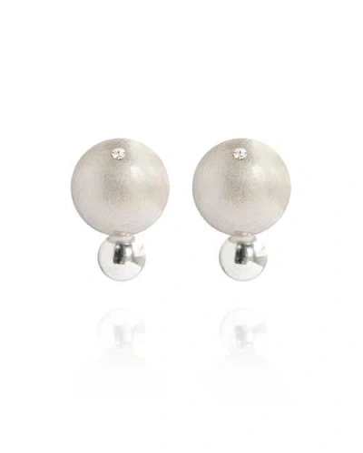 Saule Label Saulė Label Lumi Earrings In Gray