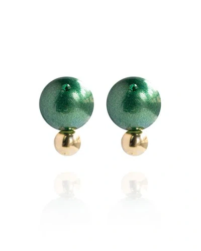 Saule Label Saulė Label Lumi Earrings In Green