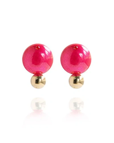 Saule Label Saulė Label Lumi Earrings In Pink